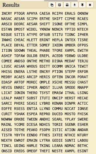 decrypted text