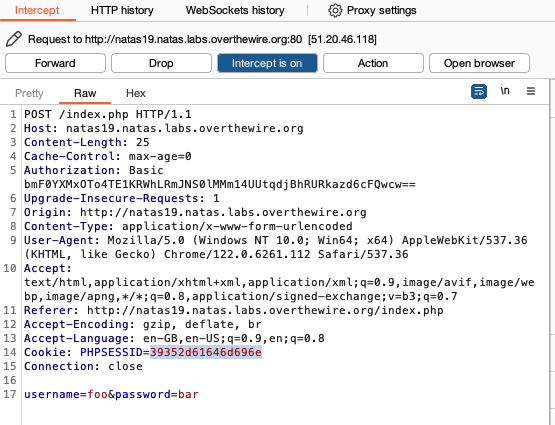 hexadecimal string in cookie value
