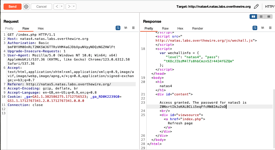 Modifying request header using Burpsuite’s repeater